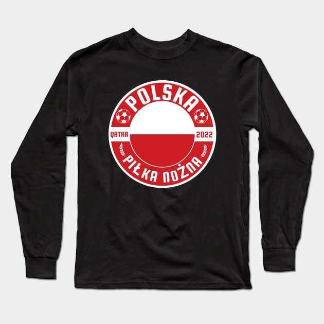 Polska Football Long Sleeve T-Shirt by footballomatic